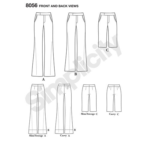 simplicity-jackets-coats-pattern-8056-front-back-view